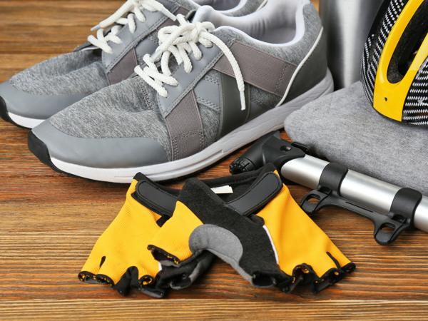 Cycling Helmet and Shoes